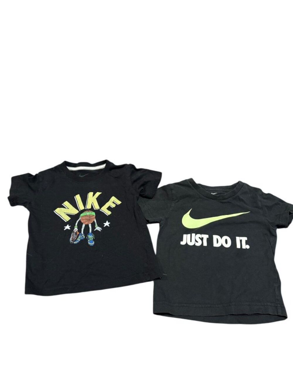 Nike Toddler Boys Graphic T-Shirt Bundle Size 2T Black Just Do It Basketball 2 P
